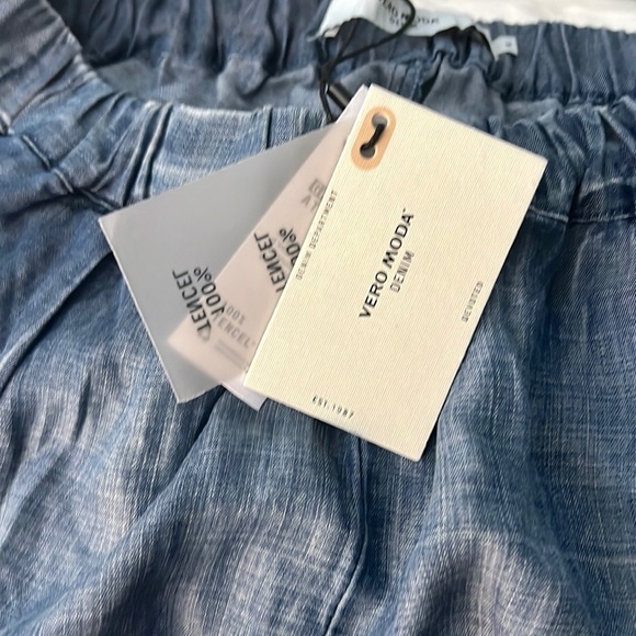 NWT,Vero Moda Denim,Sinfully Soft Chambray Tencel Joggers,POCKETS,Taller Woman🥰 - Picture 4 of 12